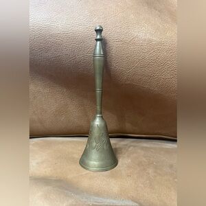 Vintage Etched Brass Bell